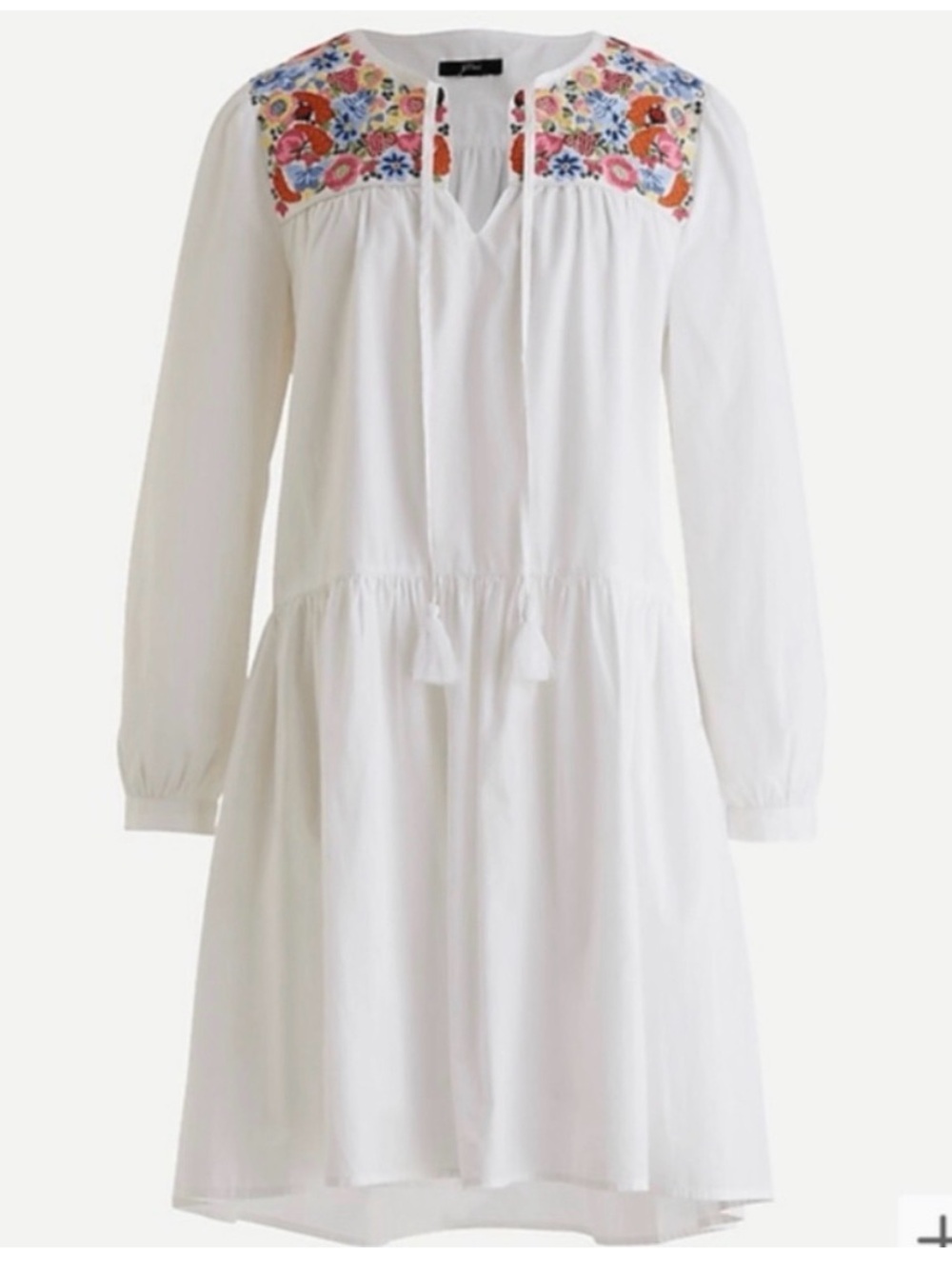 J.Crew Poplin Cotton Tunic Dress, Size M